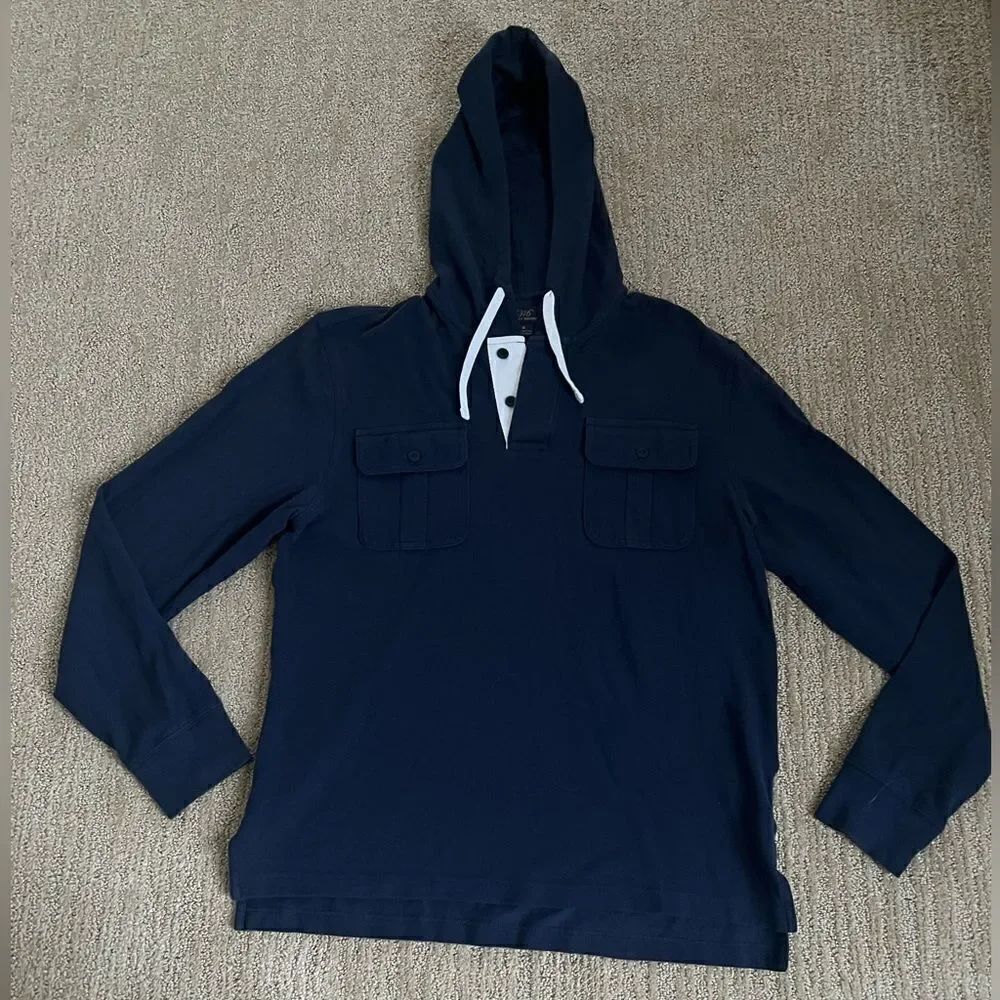 Brooks Brothers “346” Men’s Blue Hoodie Sweatshirt